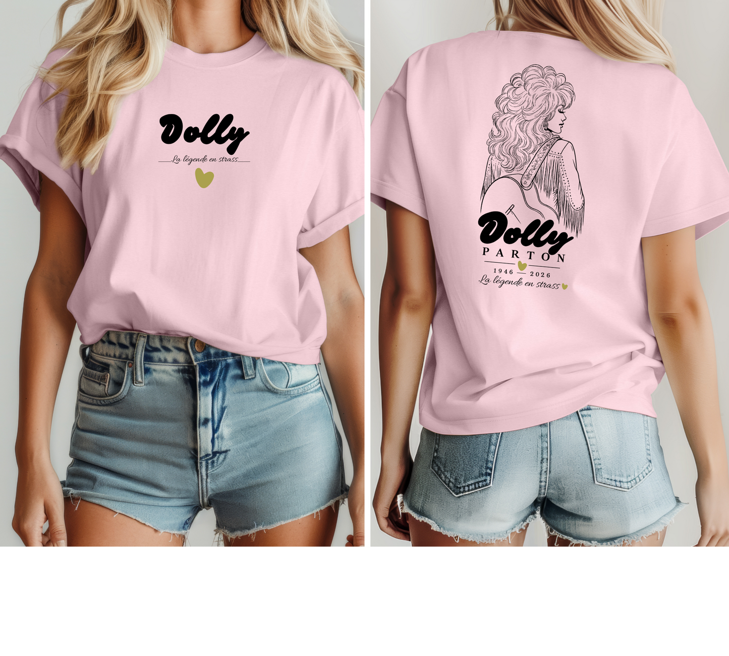 Dolly T-shirt - La légende en strass