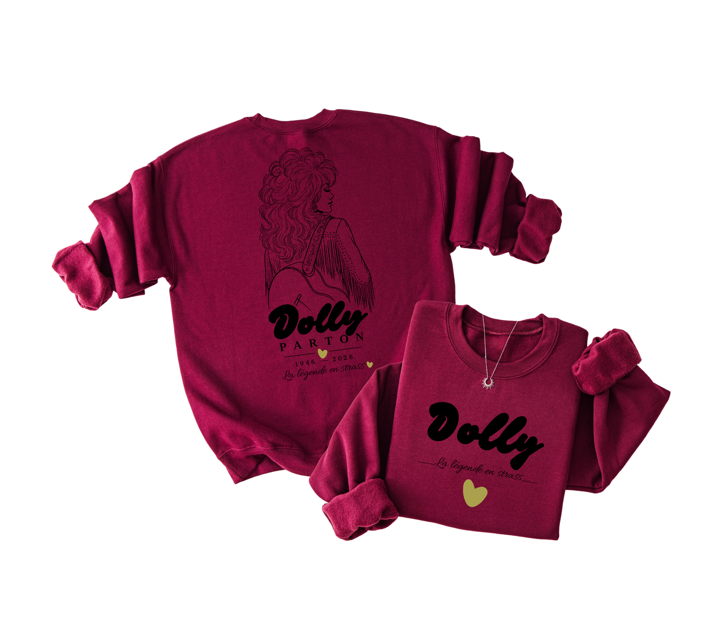 Dolly crewneck - La légende en strass