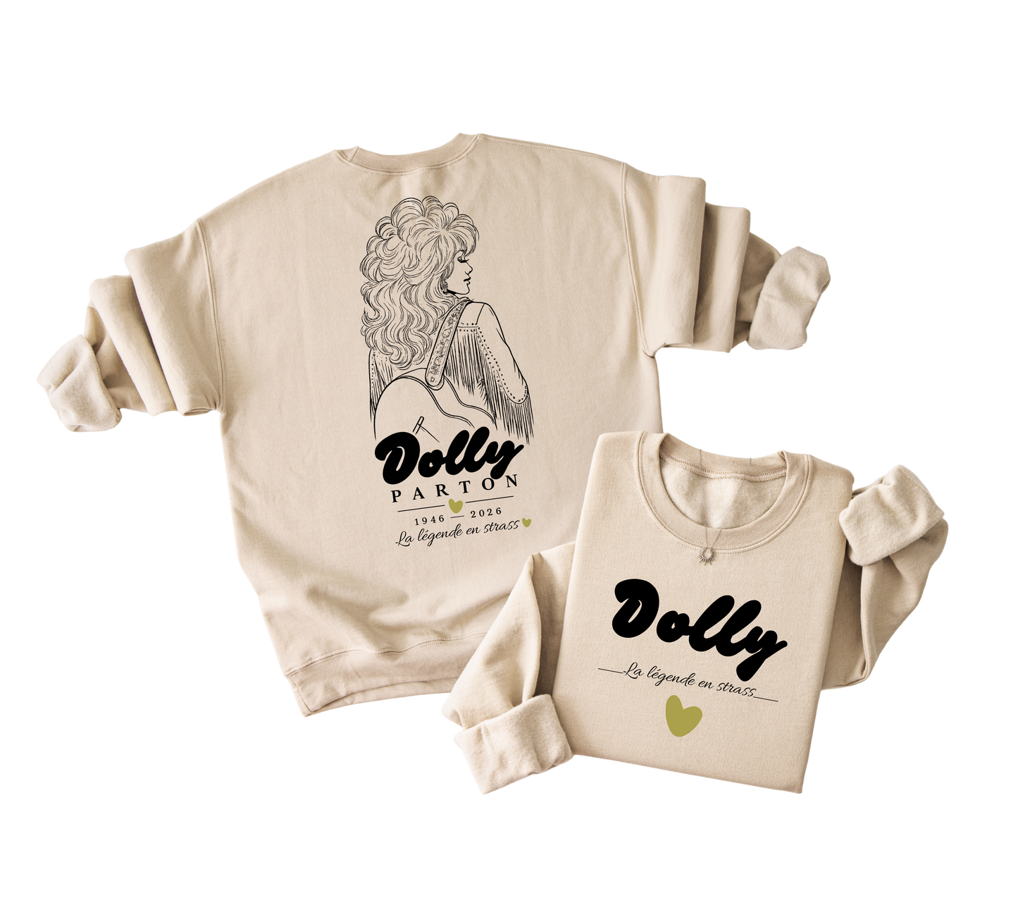 Dolly crewneck - La légende en strass